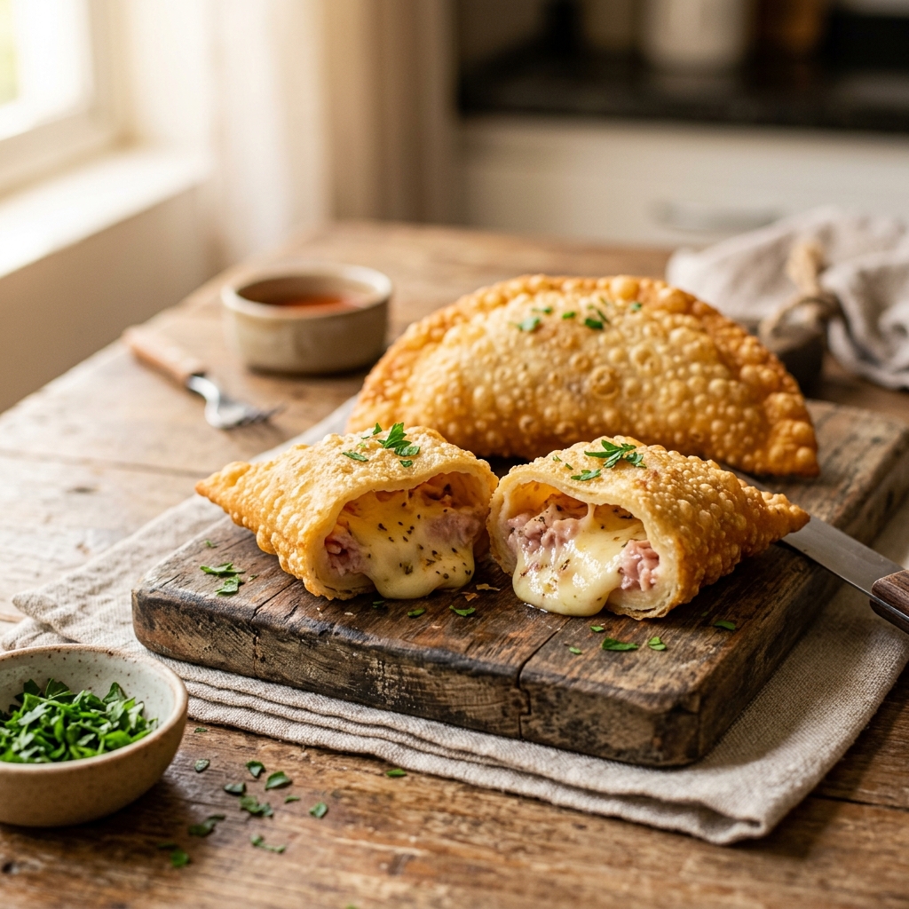 Risole de presunto e queijo artesanal